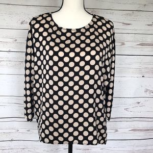 Bobeau Polka Dot Top
